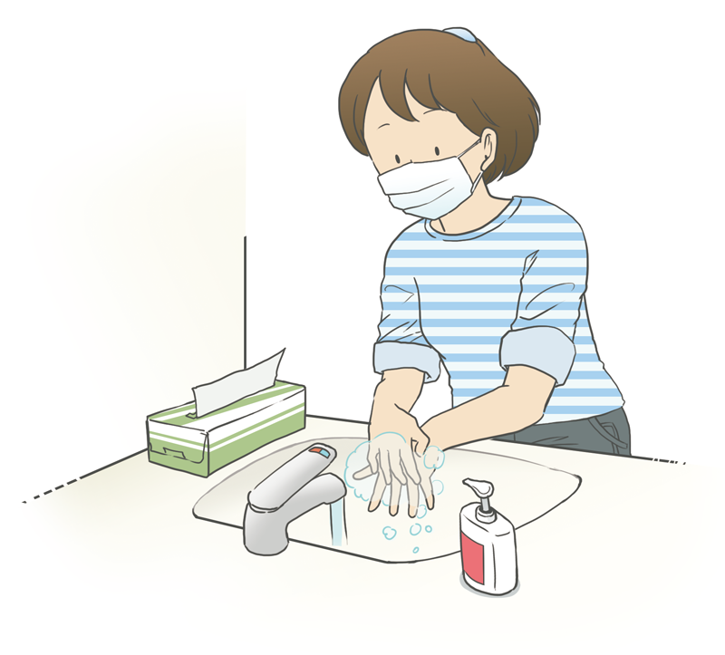 手洗いで「接触感染」を予防