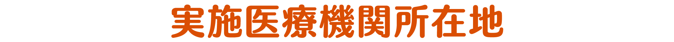 実施医療機関